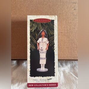 Hallmark Native American Barbie 1996 Keepsake Ornament Dolls of the World #1